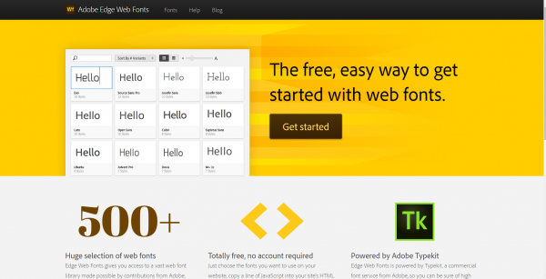 Adobe Edge Web Fonts
