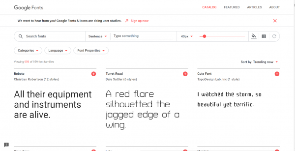 Google Fonts